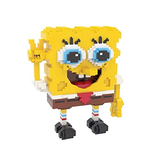 Haojie Bloques de construcción Lindos Spongebob Squarepants Modelo Building Block Set PCS Nano Mini Building Blocks DIY Juguetes, 3D Puzzle DIY Juguetes educativos, lo Mejor para niños