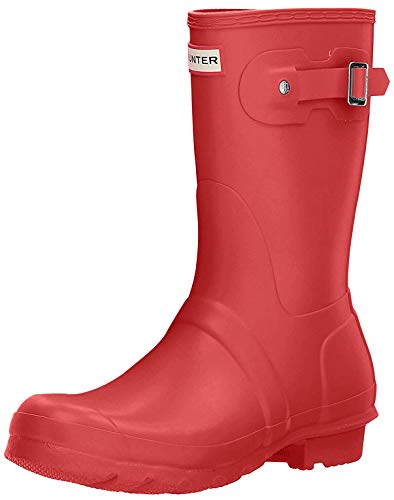 Hunter Original Short - Botas para mujeres, color rojo (military red), talla 40/41 EU (7 UK)