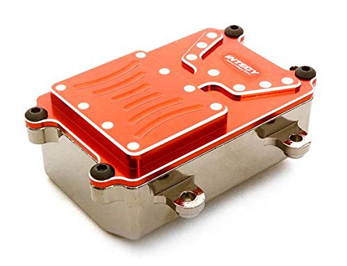 Integy RC Model Hop-ups C26603RED Realistic Metal Receiver Box for Axial 1/10 SCX-10 Scale Crawler Truck