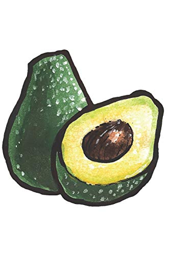 Journal: Watercolor Avocados Notebook | 6 x 9 In, 120 Pages (Watercolor Spirit Animals)