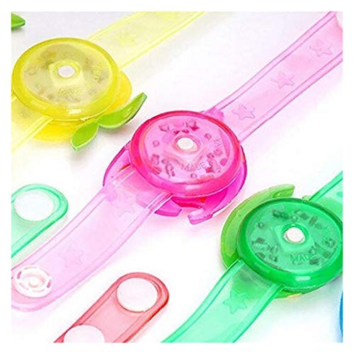LED Brazalete Nuevos regalos de la novedad de los niños reloj con correa luminosos LED luces de destello creativo pulsera de reloj de pulsera luminoso Juguetes de Niños Rave ( Color : As showm )