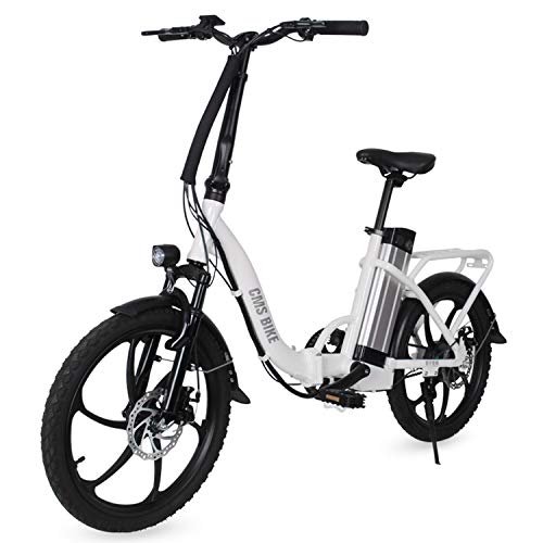 LFANH Bicicleta Plegable Eléctrico E De Bicicletas, hasta 30 Km/H, 20 Pulgadas Ajustable Plegable del Ciclomotor Bicicletas Bicicleta Eléctrica, La Batería Recargable De 36V 250W /,Naranja
