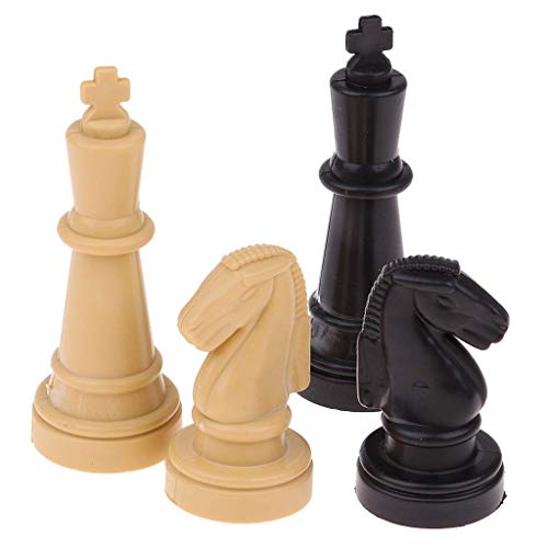 LURUZA Gran Regalo 32 unids/Lote 2 `` Piezas de ajedrez de plástico Solo Juego de Mesa Accesorios de peones de ajedrez Internacional
