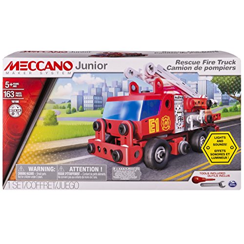Meccano 6028420 - Set Costruzioni Junior Camion Pompieri