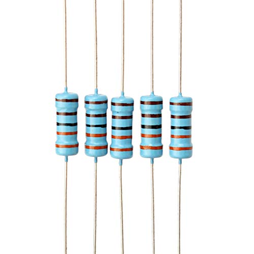 Modulo electronico 500 unids Conjunto 100 valores 1W 1 ohm - 1M Ohm Resistor de película de metal +/- 1% Kit de surtido Kit de resistencias de bricolaje electrónico