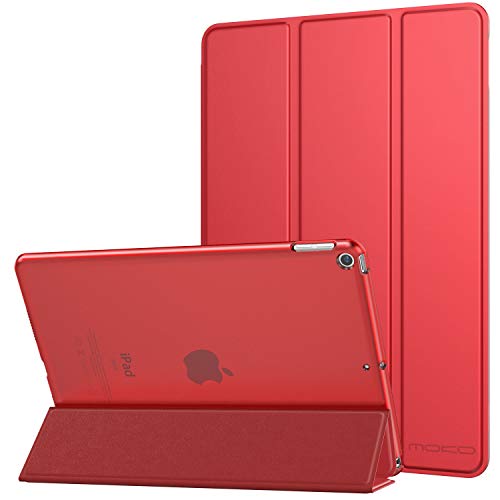 MoKo Compatible con New iPad Air (3rd Generation) 10.5" 2019 Funda, Delgado y Ligero Protector con Magnética Función de Cargar/Par y Auto Sueño/Estela para New iPad Air 3 2019 - Rojo