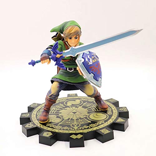 Mopoq La leyenda de Zelda Sky Sword Standing Link Boxed Figura Modelo Link Warrior Four Swords Toy
