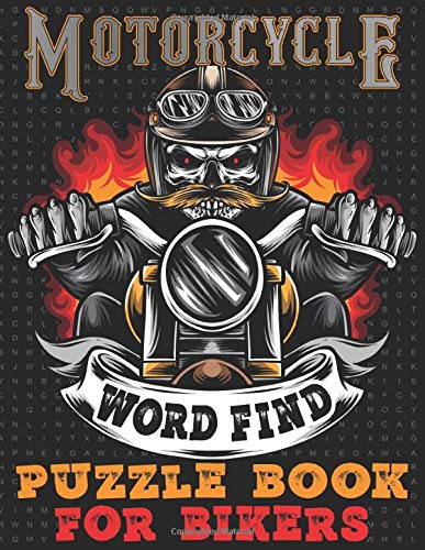 Motorcycle Word Find Puzzle Book For Bikers: Bike Riding Enthusiasts Fun Word Search Puzzles