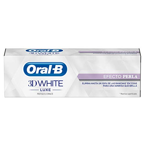 Oral-B 3D Pasta Dentífrica White Luxecon Efecto Perla - 4 Paquete de 75 ml - Total: 300 ml