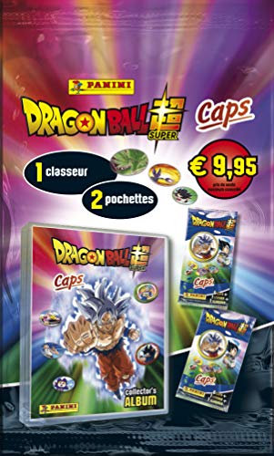 Panini France SA-Caps Dragon Ball Super Starter Pack (1 colector + 2 Bolsas), 004106SPCFGD