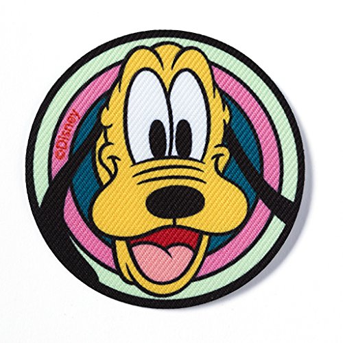 Parche redondo de Disney para planchar o coser, diseño de Mickey, Minnie, Donald, Pluto, Daisy (1 unidad)