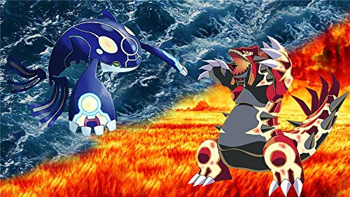 Pokémon Rubí Omega Y Zafiro Alfa 1000 Piezas Rompecabezas De Madera para Adultos Rompecabezas De Juguete Marco De Fotos Familiar Regalo, 29.5 X 20In