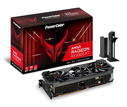 PowerColor Red Devil AMD Radeon™ RX 6900 XT Tarjeta gráfica para Juegos con Memoria GDDR6 de 16 GB, con tecnología AMD RDNA™ 2, Raytracing, PCI Express 4.0, HDMI 2.1, AMD Infinity Cache