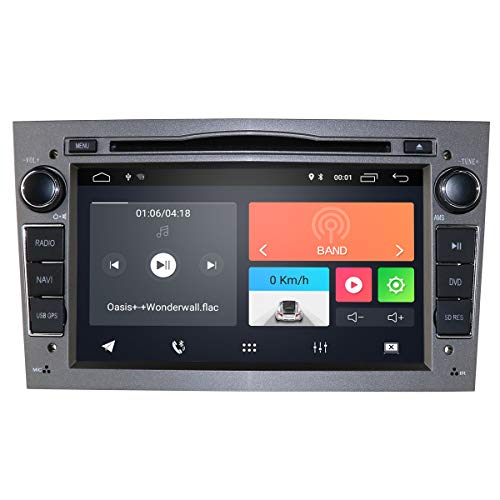 Radio para coche Android 10 con reproductor de DVD con Bluetooth, navegación GPS, pantalla táctil de 7 pulgadas, control de volante, compatible con Opel Antara, Vectra, Crosa, Vivaro, Zafira