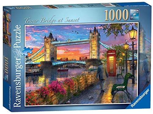 Ravensburger- Tower Bridge Rompecabeza Piezas, Multicolor (Puzzle 1000 Pz - Fantasy)