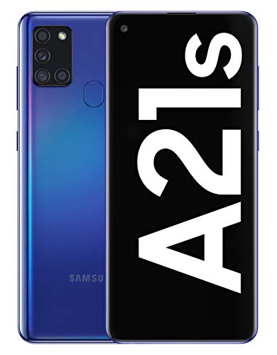 Samsung Galaxy A21s - Smartphone de 6.5" (4 GB RAM, 128 GB de Memoria Interna, WiFi, Procesador Octa Core, Cámara Principal de 48 MP, Android 10.0) Color Azul [Versión española]
