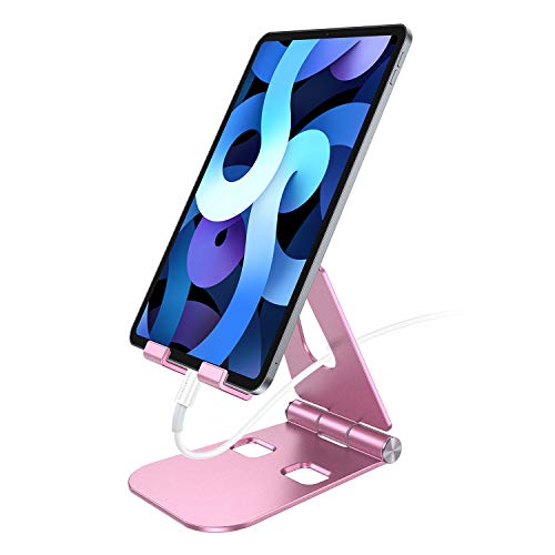 SmartDevil 2020 Nuevo Soporte para Tablet de Escritorio, multiángulo, Ajustable, Compatible con Pad Pro 11"/10.5"/9.7" Pad Mini 5 4 3 2 Pad Air 3 2 1 Nintendo Switch Galaxy Tab A/S5/S4- Oro Rosa