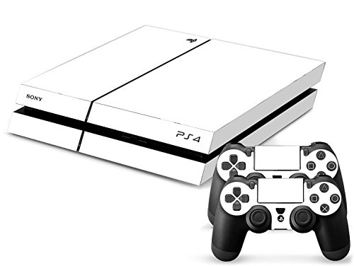 Sony PS4 Playstation 4 Skin Design Foils Pegatina Set - White Pure Motivo