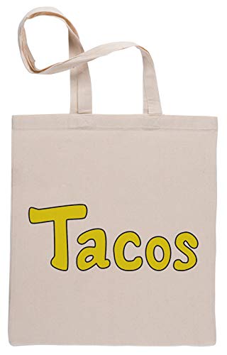 Tacos! Bolsa De Compras Shopping Bag Beige