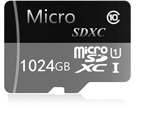 Tarjeta de memoria Micro SD de 128 GB / 256 GB / 512 GB / 1024 GB Clase 10 Tarjeta de memoria Micro SD SDXC de alta velocidad con adaptador SD (1024 GB-A)