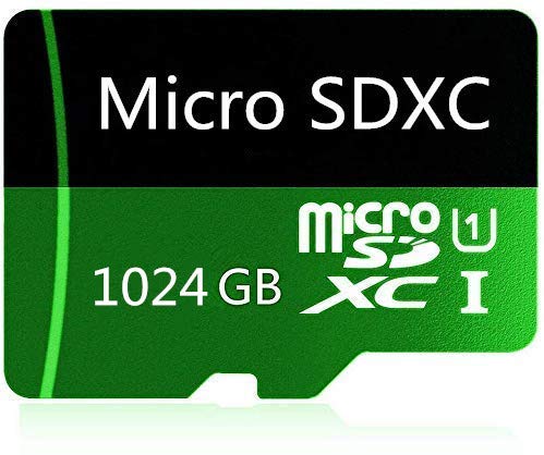Tarjeta Micro SD SD SDXC de 1024 GB de alta velocidad con adaptador (1024 GB-b)