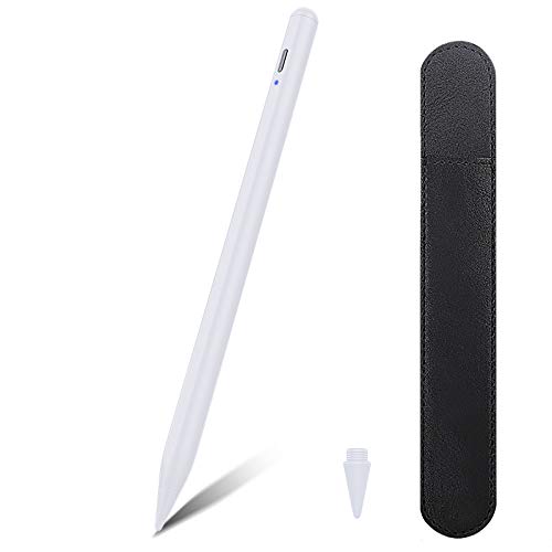 TiMOVO Lápiz Stylus Compatible con iPad, Lápiz para Pantalla Táctil con Punta Espiral para (2018-2020) iPad Pro (11/12,9"), iPad 8ª/7ª/6ª, iPad Air 4ª/3ª, iPad Mini 5ª, Blanco