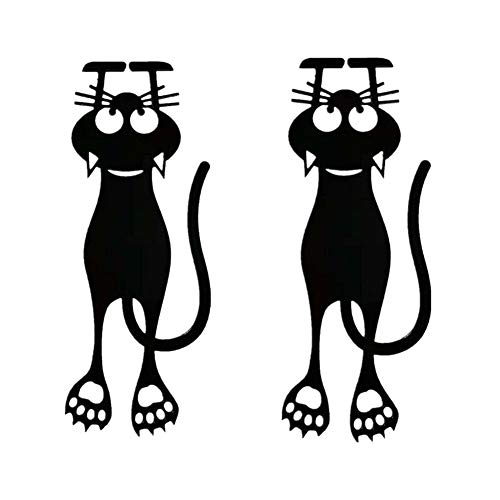 2 piezas 3D lindo marcador de animales de dibujos animados gato encantador PVC marcadores de libros papelería regalo para niños y estudiantes