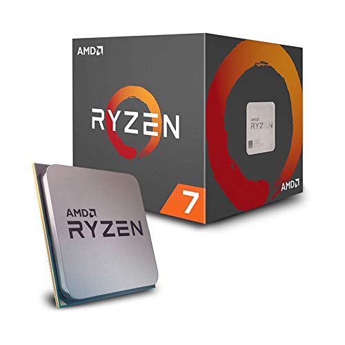 AMD Ryzen 7 2700 - Procesador con disipador de calor Wraith Spire LED (20 MB, 8 núcleos, velocidad de 4.10 GhZ, 65 W)
