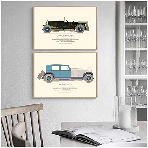 Arte de pared, póster de coche de época, impresión de Jeep clásico, vehículo todoterreno, arte de pared de coche, lienzo, colección de pintura, póster para cafetería, decoración del hogar, sin marco