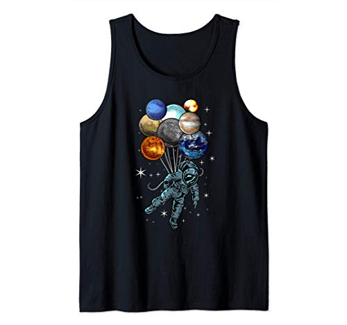 Astronauta Espacio Cohete Luna Marte Planetas Regalo Camiseta sin Mangas