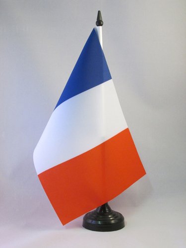AZ FLAG Bandera de Mesa de Francia 21x14cm - BANDERINA de DESPACHO Francesa 14 x 21 cm