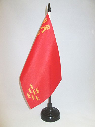 AZ FLAG Bandera de Mesa de la REGIÓN DE Murcia 21x14cm - BANDERINA de DESPACHO MURCIANA 14 x 21 cm