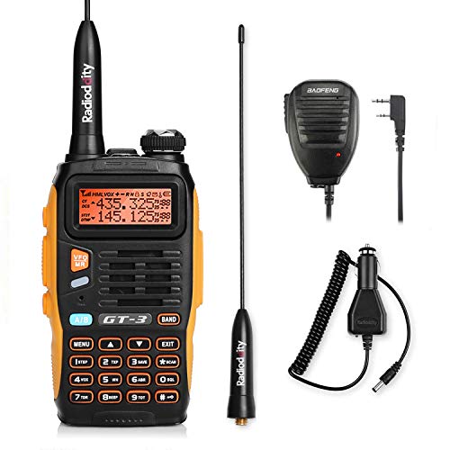 BaoFeng PoFung GT de 1 UHF 400 – 470 MHz FM 50 Walkie-Talkie CTCSS/105 cdcss FM 1800 mAh batería (Naranja)