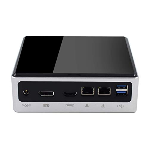BASOARO Mini PC de décima generación, PC de Formato pequeño, Micro Computadora Quard Core i7 10510U, DP/HDMI/Type-C, Gigabit Ethernet, SD Tarjeta, 4 USB3.0 4 USB2.0, WiFi, Bluetooth(16G RAM 256G SSD)