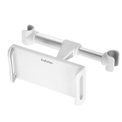 bidafun Car headrest tablet holder card holder, car rear seat headrest holder, for all 4’-12.7 inch smartphones and tablets - white
