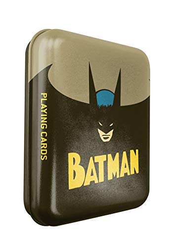 Caja metálica Vintage con baraja de Batman - Cartamundi.