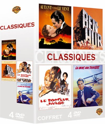 Classiques - Coffret - Autant en emporte le vent + Ben-Hur + Le Docteur Jivago + La mort aux trousses [Francia] [DVD]