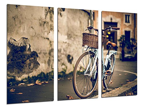 Cuadro Fotográfico Cuadro Bicicleta Vintage Tamaño total: 97 x 62 cm XXL