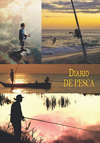 DIARIO DE PESCA: Mantenga un registro de sus lugares de pesca, en este hermoso cuaderno para entusiastas de la pesca | tenga en cuenta el equipo, los ... | ideal como regalo | cubierta flexible