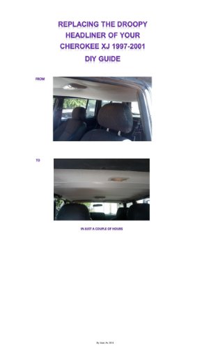 DIY - Replace Jeep Cherokee XJ 97-01 droopy headliner: The perfect guide for 97-01 headliner replacement job (English Edition)