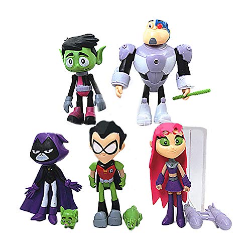 Dondonmin Teen Titans Go Muñecas Juguetes for niños muñeca Exquisita muñeca de Juguete de Dibujos Animados de Ragdoll Precioso Animado de la muñeca Los niños y niñas de los niños Unisex Juguetes