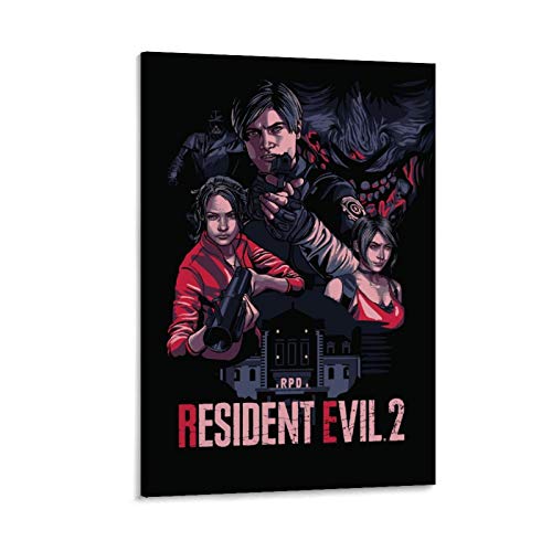 DRAGON VINES Póster de Resident Evil 2, arte de pared, 20 x 30 cm