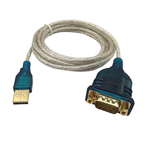 DSD TECH SH-RS232D Cable USB a Serie RS232 con Puerto DB9 Macho Chip PL2303HXD Incorporado para Windows Linux y Mac OS