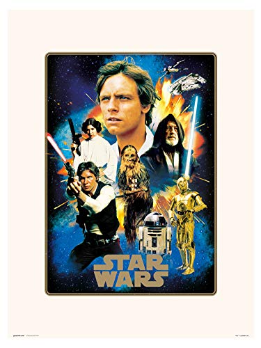 ERIK - Lámina decorativa Classic 40 Aniversario Heroes, Star Wars (30x40 cm)