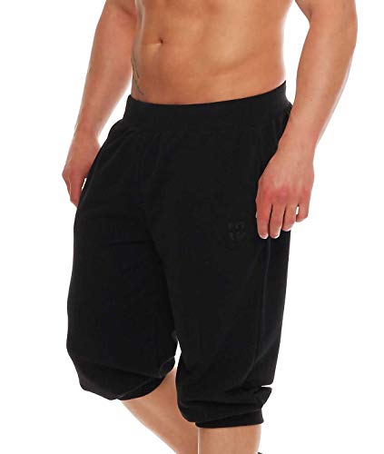 Gennadi Hoppe - Pantalones de jogging de largo 3/4 para hombre negro Talla única