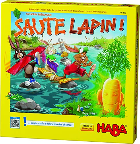 HABA 301829 - Salte de Conejo – Un Divertido y Estimulante Juego de adivinetas para niños a Partir de 4 años (Fabricado en Alemania)
