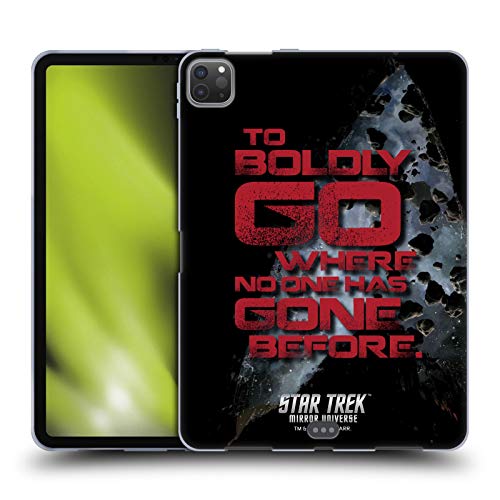 Head Case Designs Oficial Star Trek A Boldy Go Espejo Universo TNG Carcasa de Gel de Silicona Compatible con Apple iPad Pro 11 (2020)