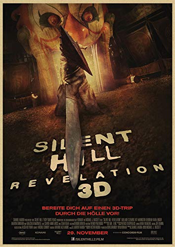 H/L Silent Hill Classic Movie Retro Art Canvas Poster HD DIY Pintura Al Óleo Moderna Sala De Estar Familiar Decoración Mural (Sin Marco) 40X50Cm 4627W