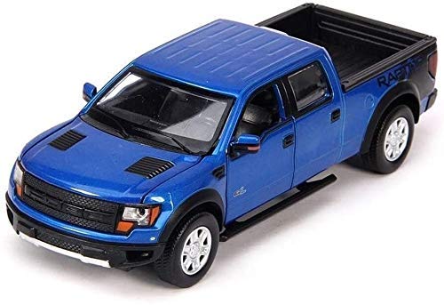 HYLH Modelo de Coche 1:32 Ford F150 Camioneta Pickup Simulación Aleación de fundición a presión Juguete Modelo estático Colección Regalo Micro vehículo 17.5x6x6cm (Color: Azul)