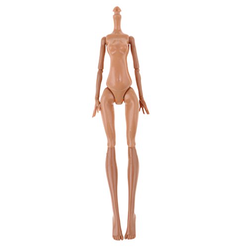 IPOTCH Doll Cuerpo Desnudo Femenino de Muñeca de Plástico Monster Dollhouse Accesorio - Marrón